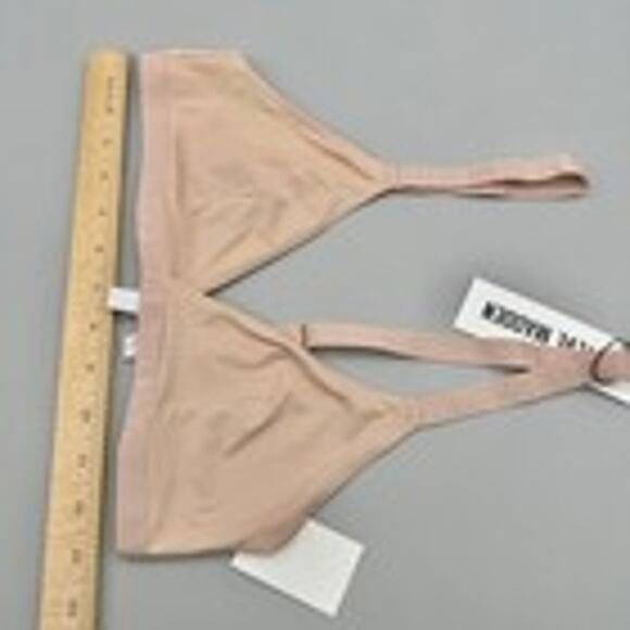 Steve Madden Bralette Womens Medium Rose Dust Modern Feminine Neutral Flirty - Picture 8 of 8